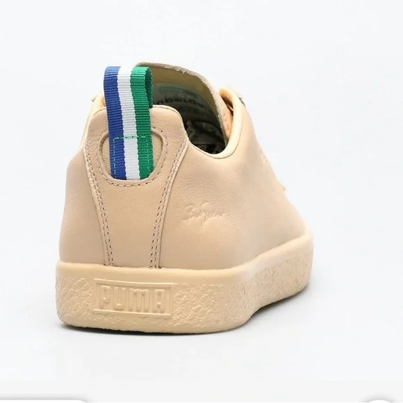 NWB Puma Clyde Beige Low-Top Sneakers